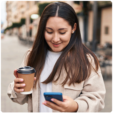 Woman on phone